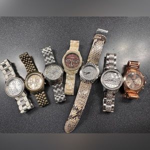 Lot of watches guess buckle fossil